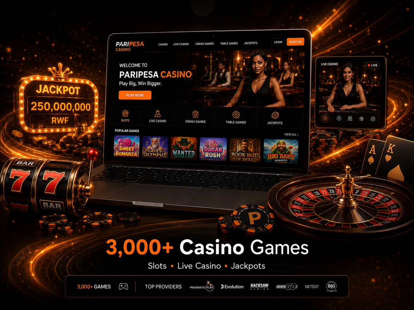 paripesa live casino Rwanda