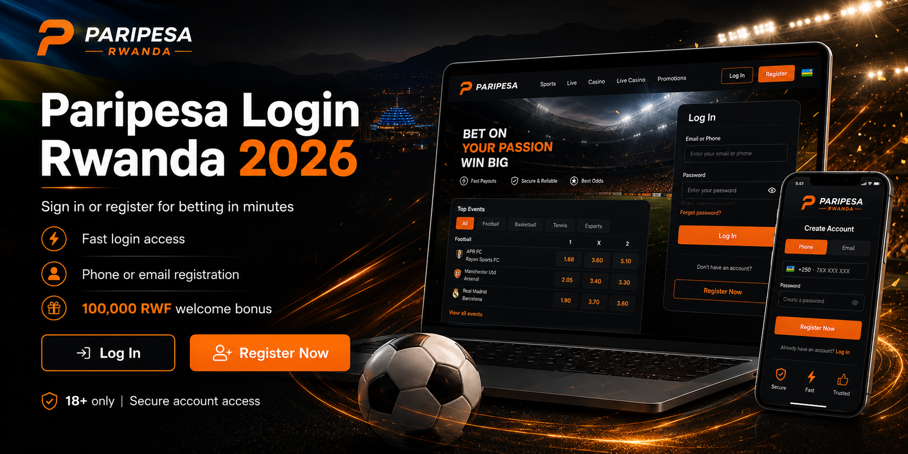 paripesa login Rwanda