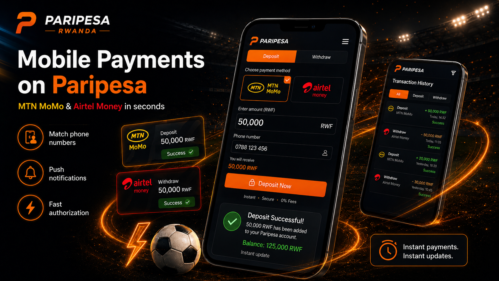 paripesa mobile money Rwanda