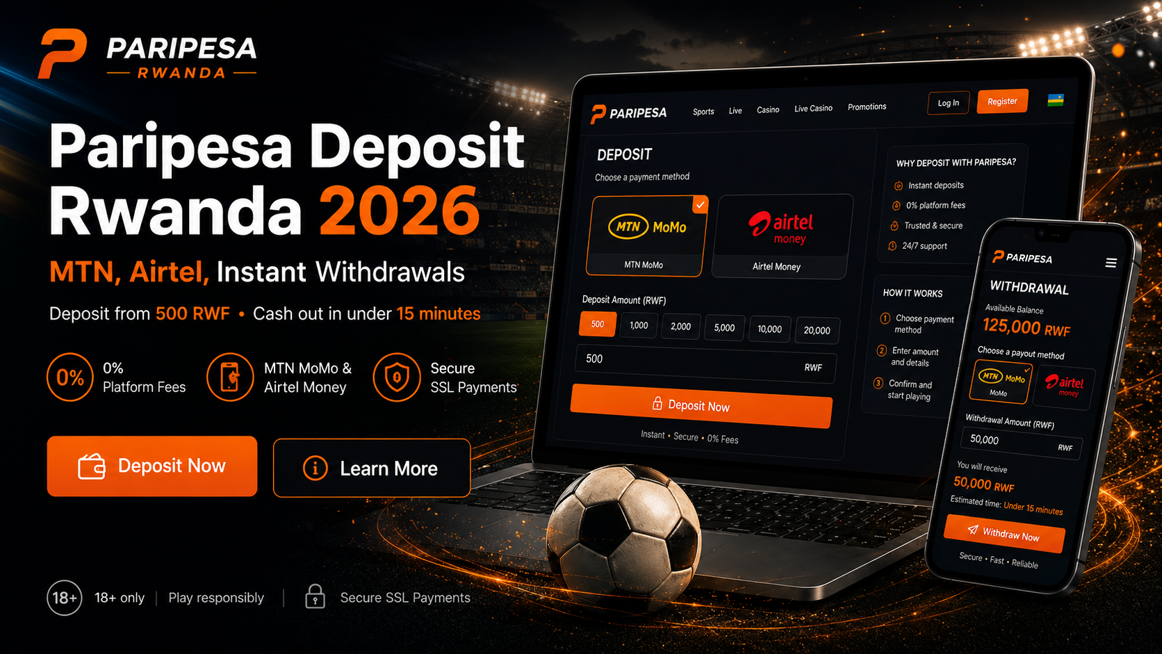 paripesa deposit Rwanda