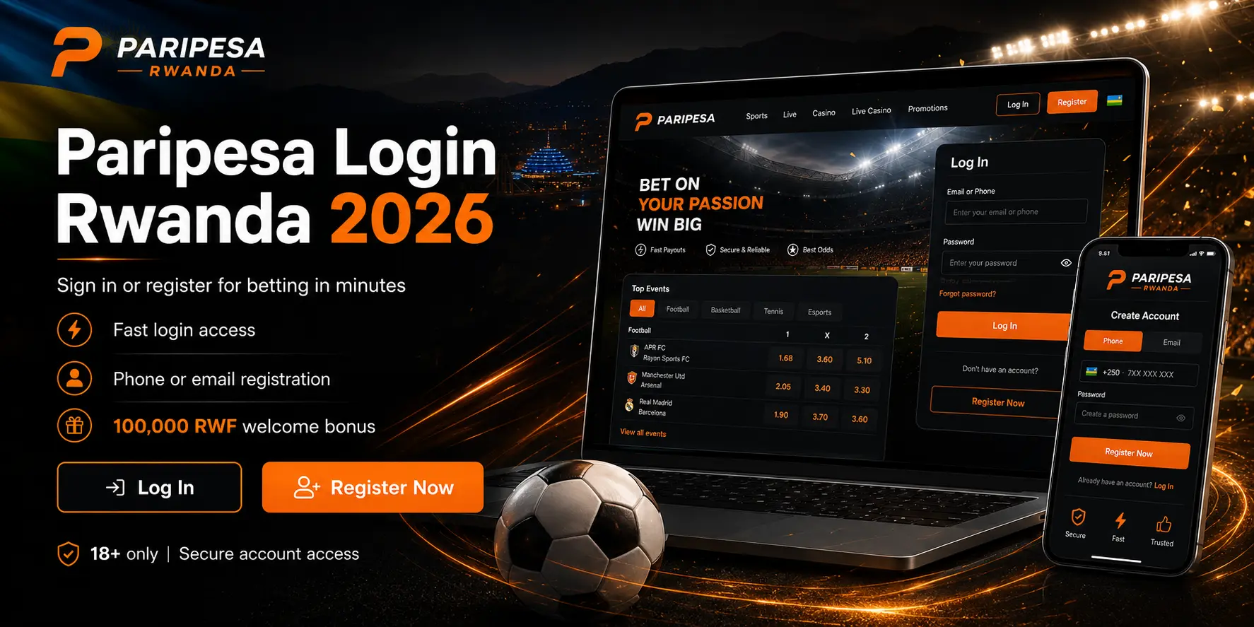 paripesa login Rwanda