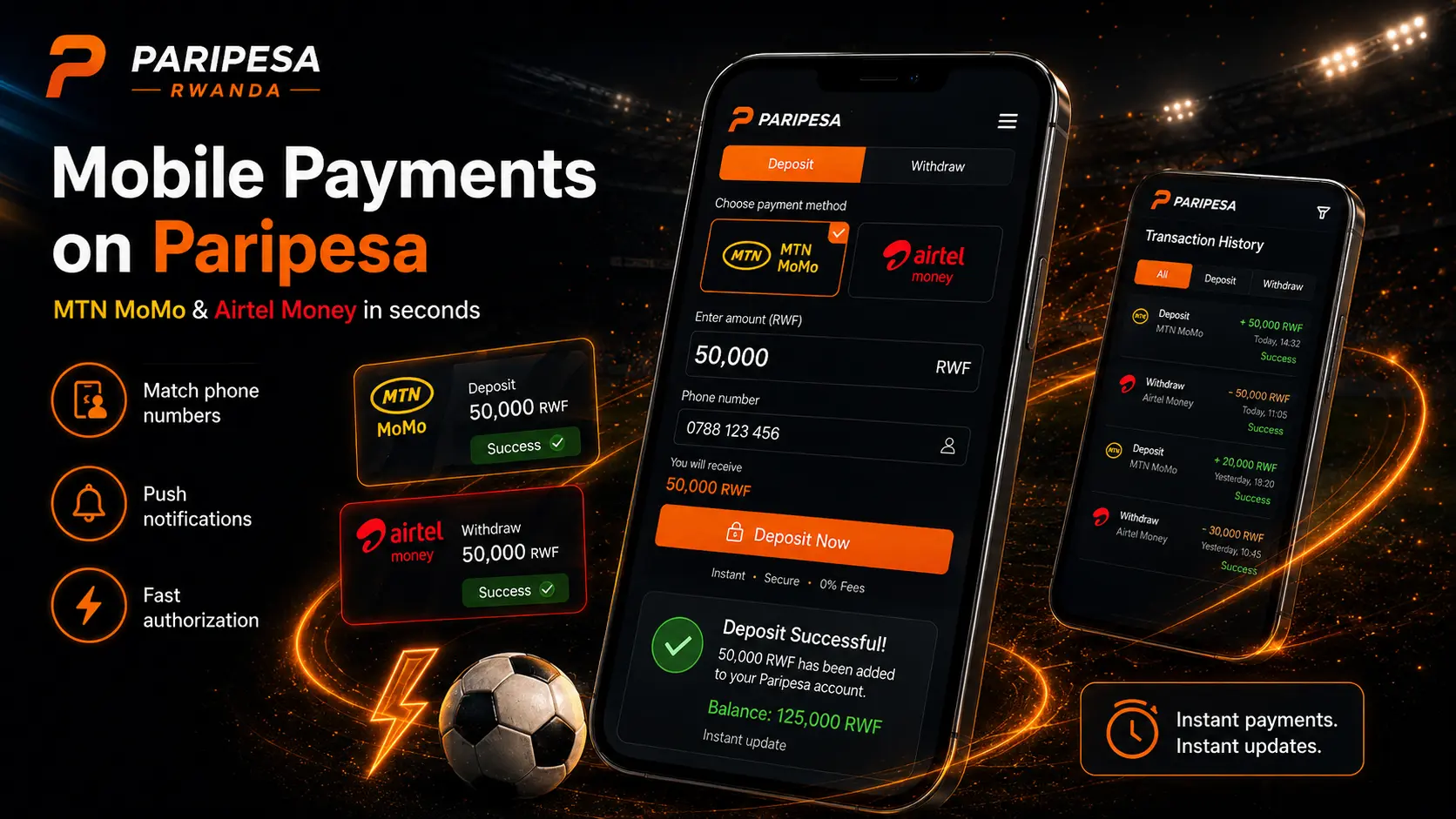 paripesa mobile money Rwanda